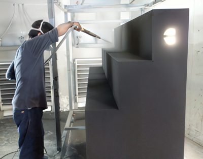 Roberto Gallegos from Beach City's Powder Coating