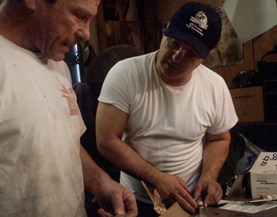 Tim, the project Artist & Designer, talks over the Wall frame fabrication