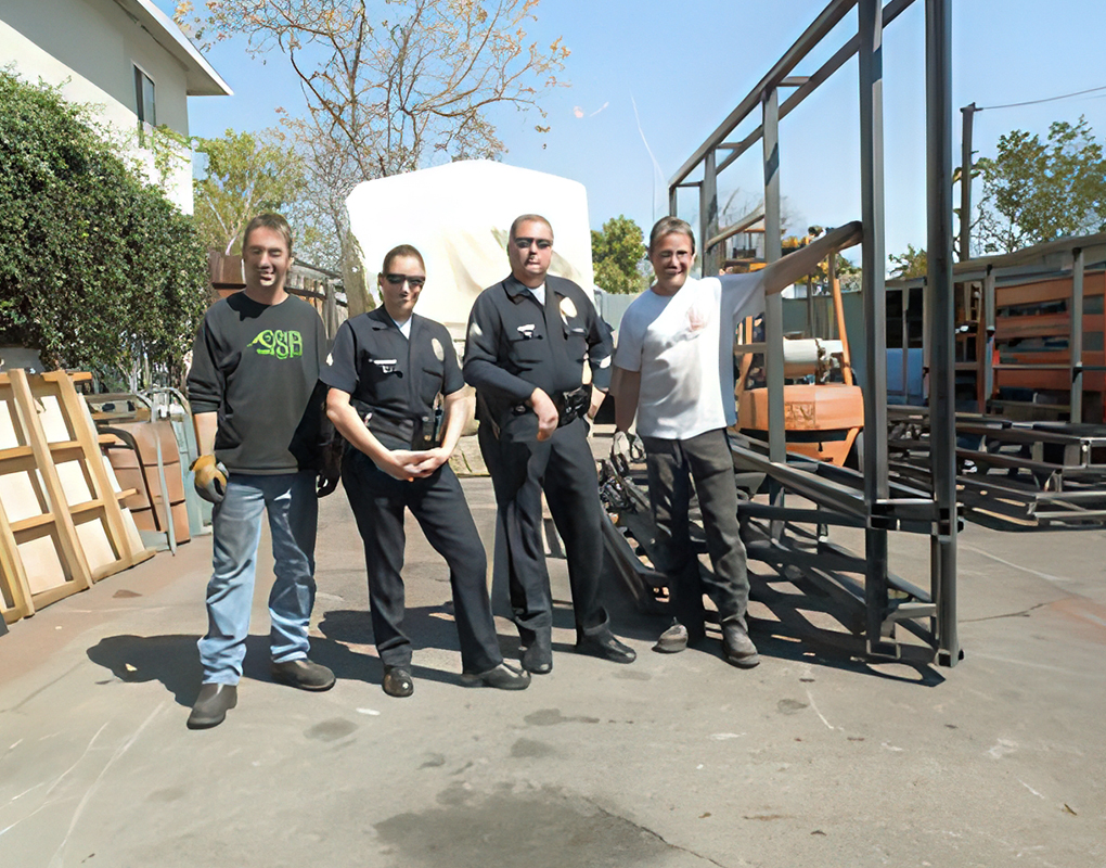 North Hollywood Officers stop by A-1 Welding